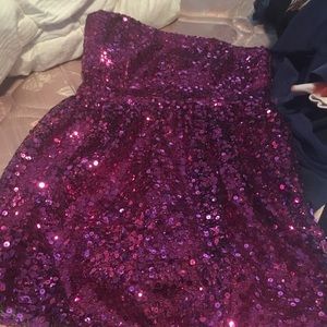 Rue 21 sequin pink dress size 11 large